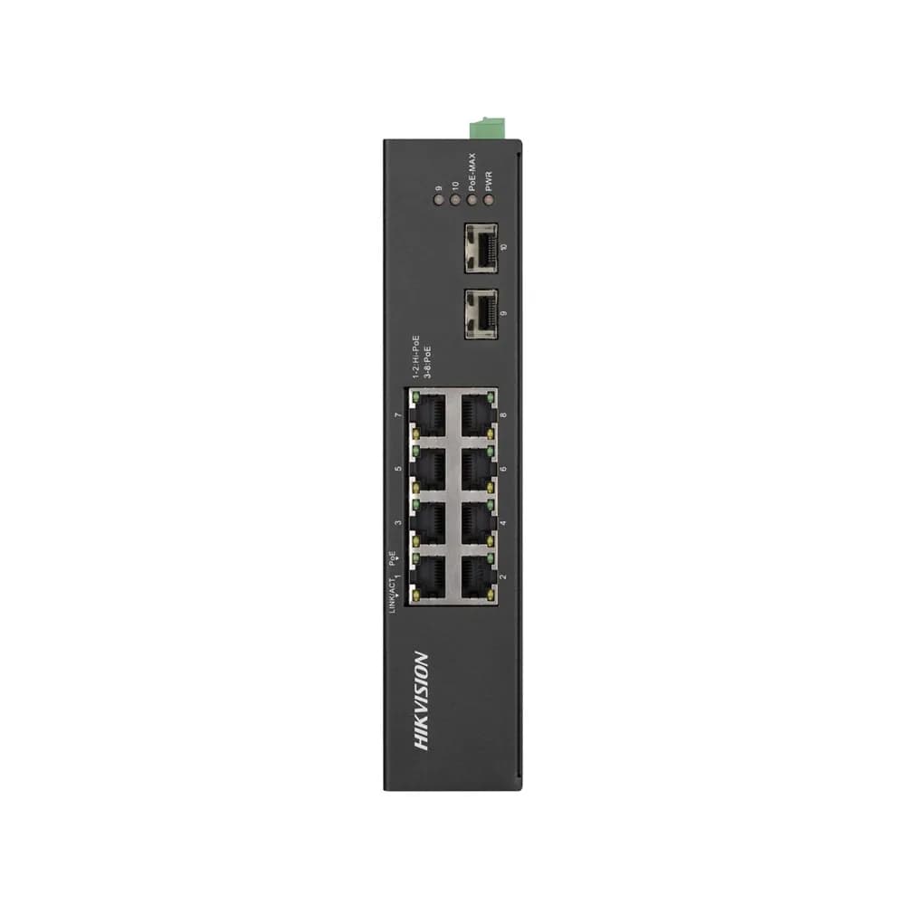 Hikvision 8 Port Gigabit Unmanaged Harsh POE Switch