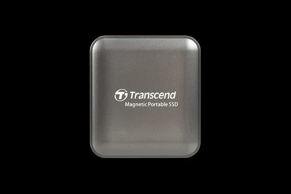 TRANSCEND 1TB ESD420C USB3.2 TYPE C (USB 20Gbps) MAGNETIC PORTABLE SSD MagSafe Compatiable R/W up to 2000MB/s - Iron Grey